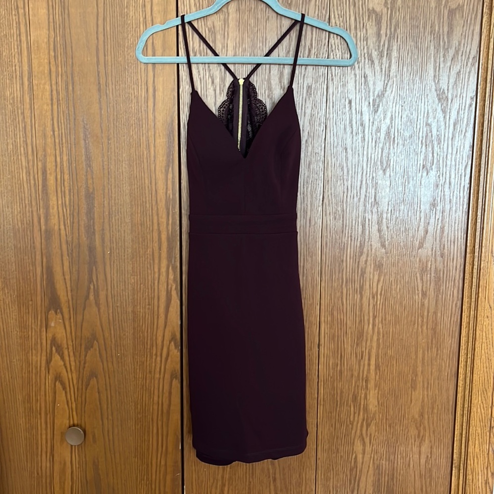 Dark wine formal dress